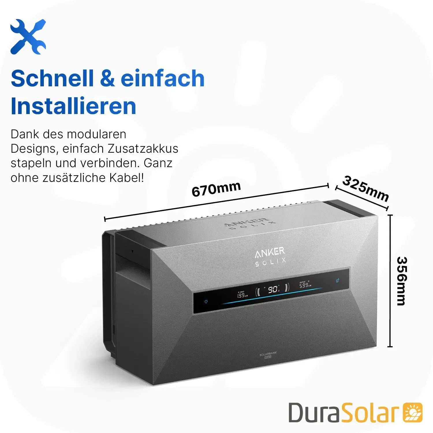 Anker SOLIX Solarbank Max AC - 7kWh - All-in-One - Plug&Play Heimspeicher für Solarnachrüstung