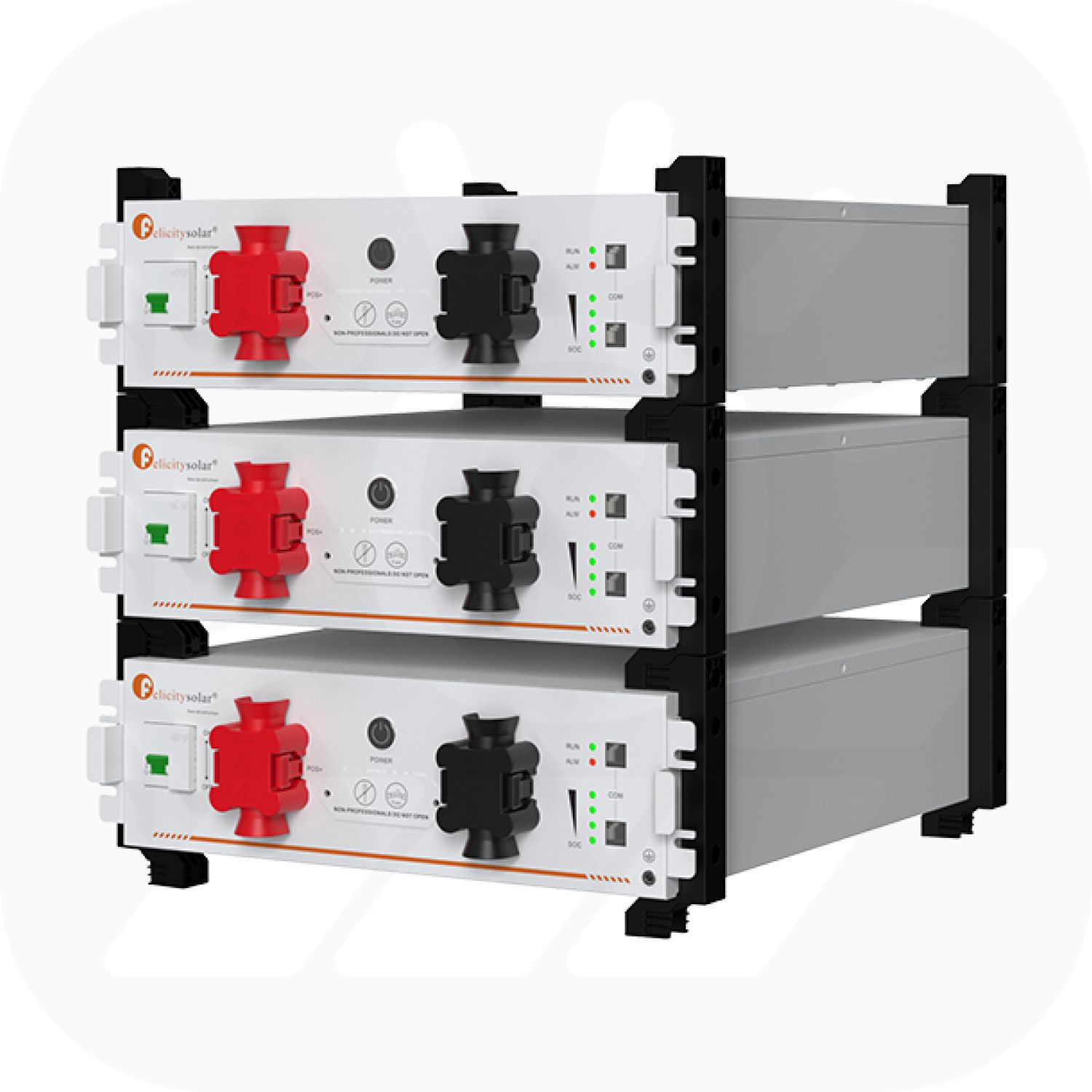 Felicity FLA48100UG1 Set – 15,36kWh – Niedervolt Speicher inkl. Stapelhalterung