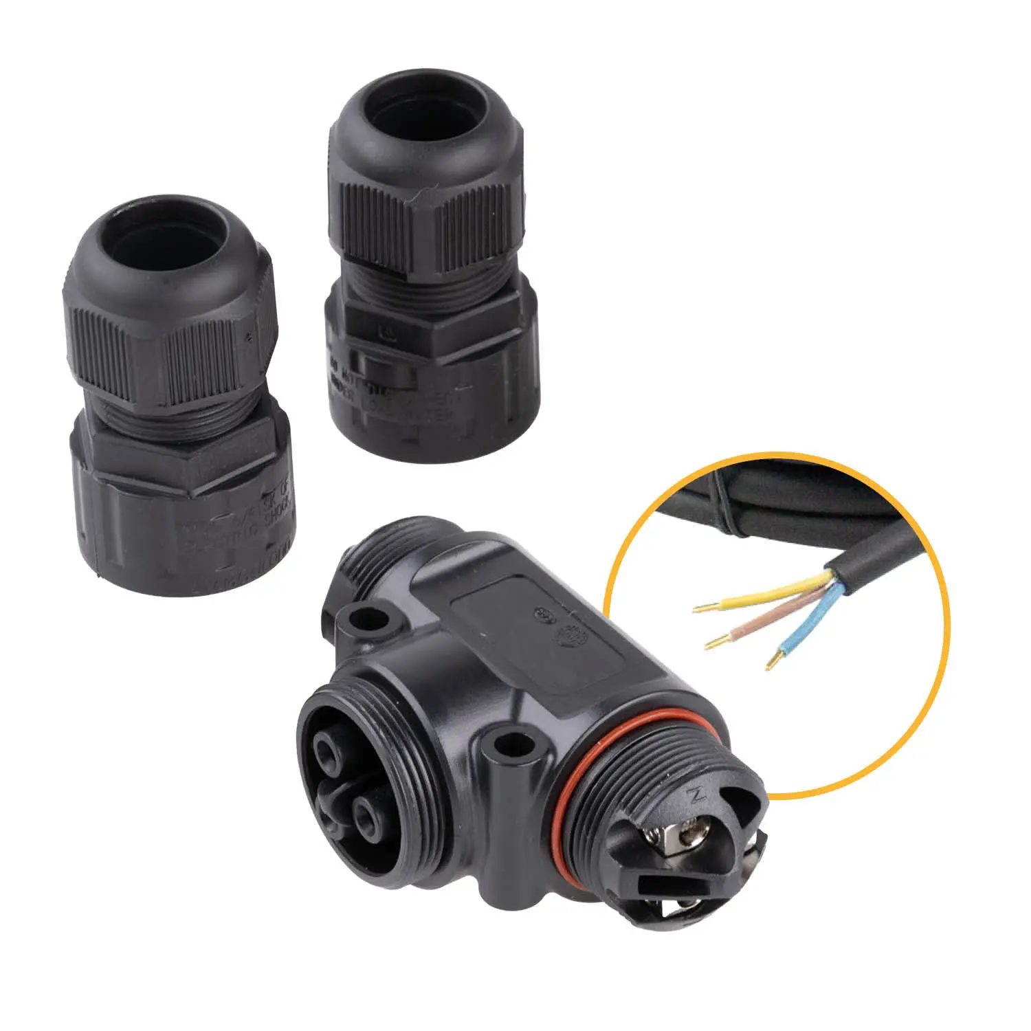 APSystems T-Verbinder 3P (Litzen) - AC-Stecker APSystems T-Verbinder 3P (Litzen) - AC-Stecker