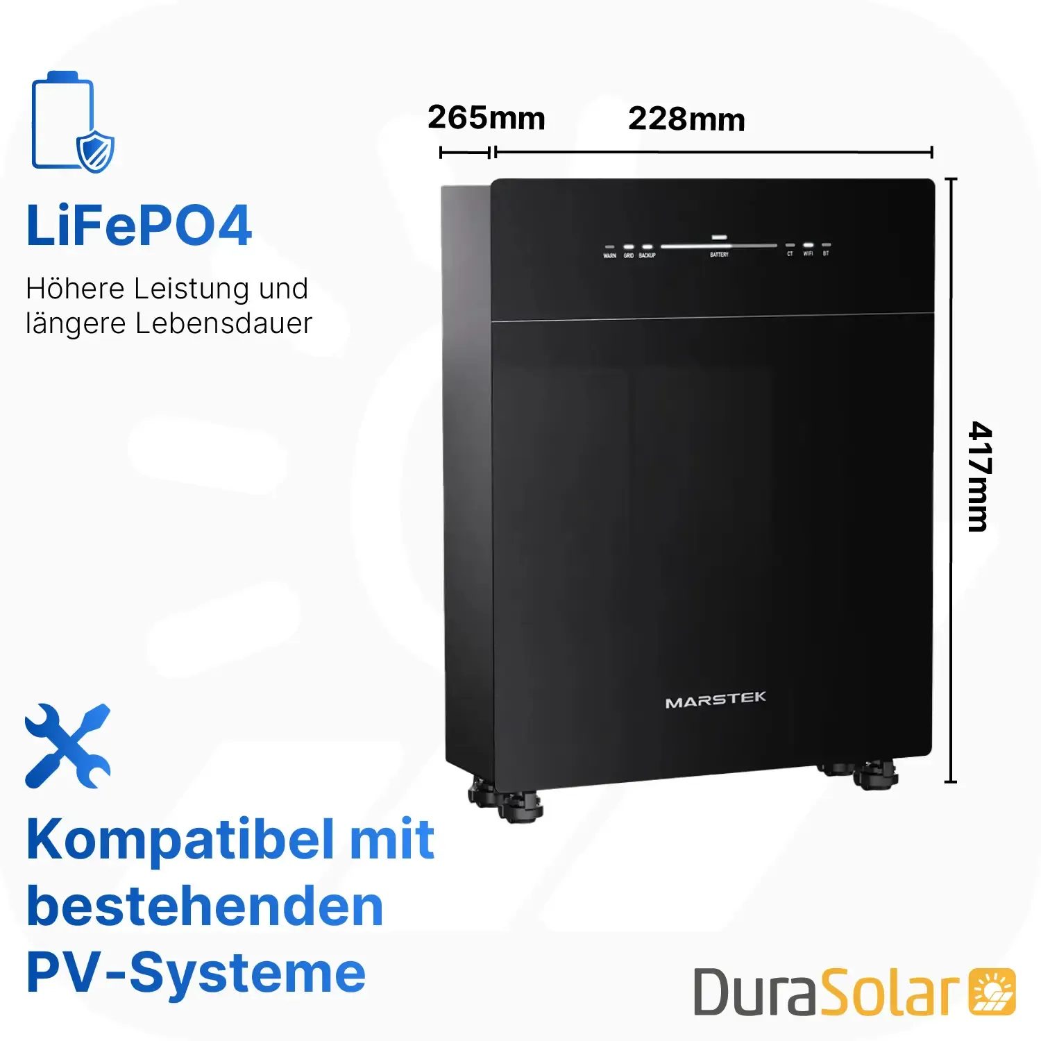 Marstek Venus E – 5120Wh AC-Gekoppelter Speicher für Balkonkraftwerke Marstek Venus E – 5120Wh AC-Gekoppelter Speicher für Balkonkraftwerke