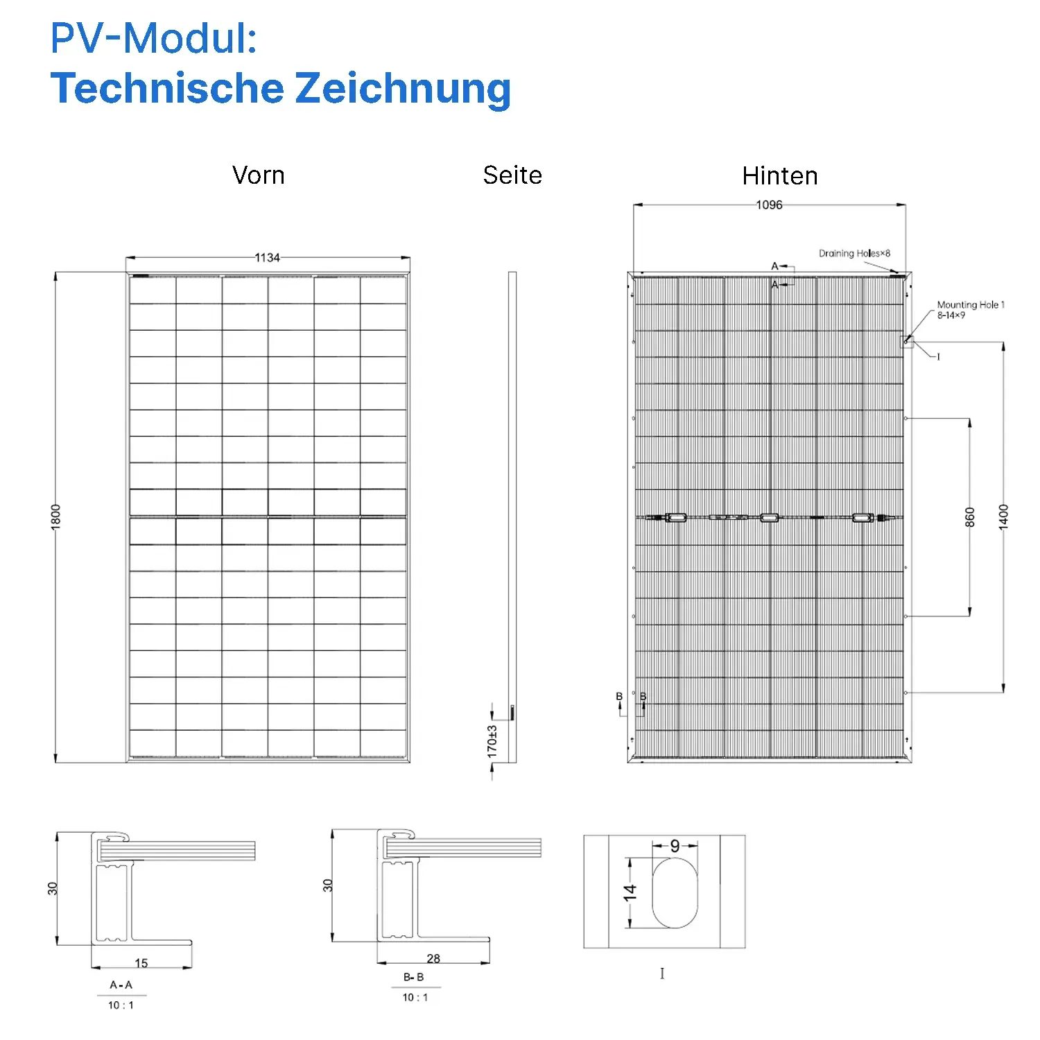 Gokin GK-3-54HGDb 490W | Back Contact Full Black PV-Modul | Glas-Glas Bifazial Solarmodul 