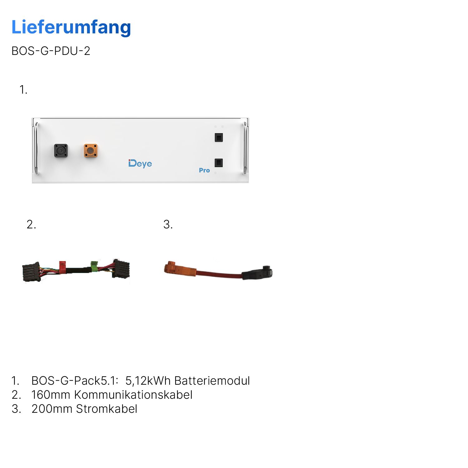 Deye BOS-G-Pack5.1 - Speicher Modul für BOS-G Pro Speicher System Deye BOS-G-Pack5.1 - Speicher Modul für BOS-G Pro Speicher System