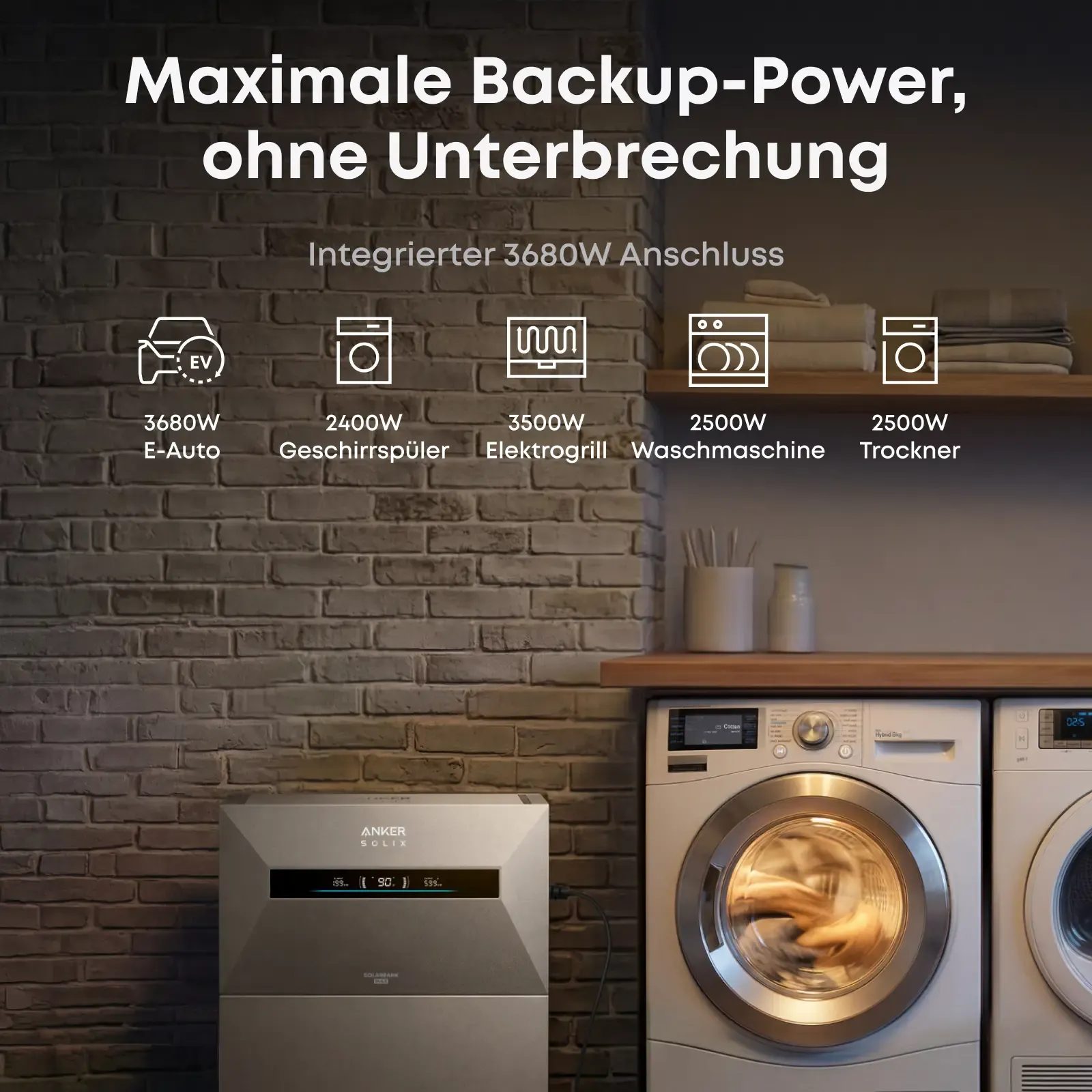 Anker SOLIX Solarbank Max AC - 7kWh - All-in-One - Plug&Play Heimspeicher für Solarnachrüstung