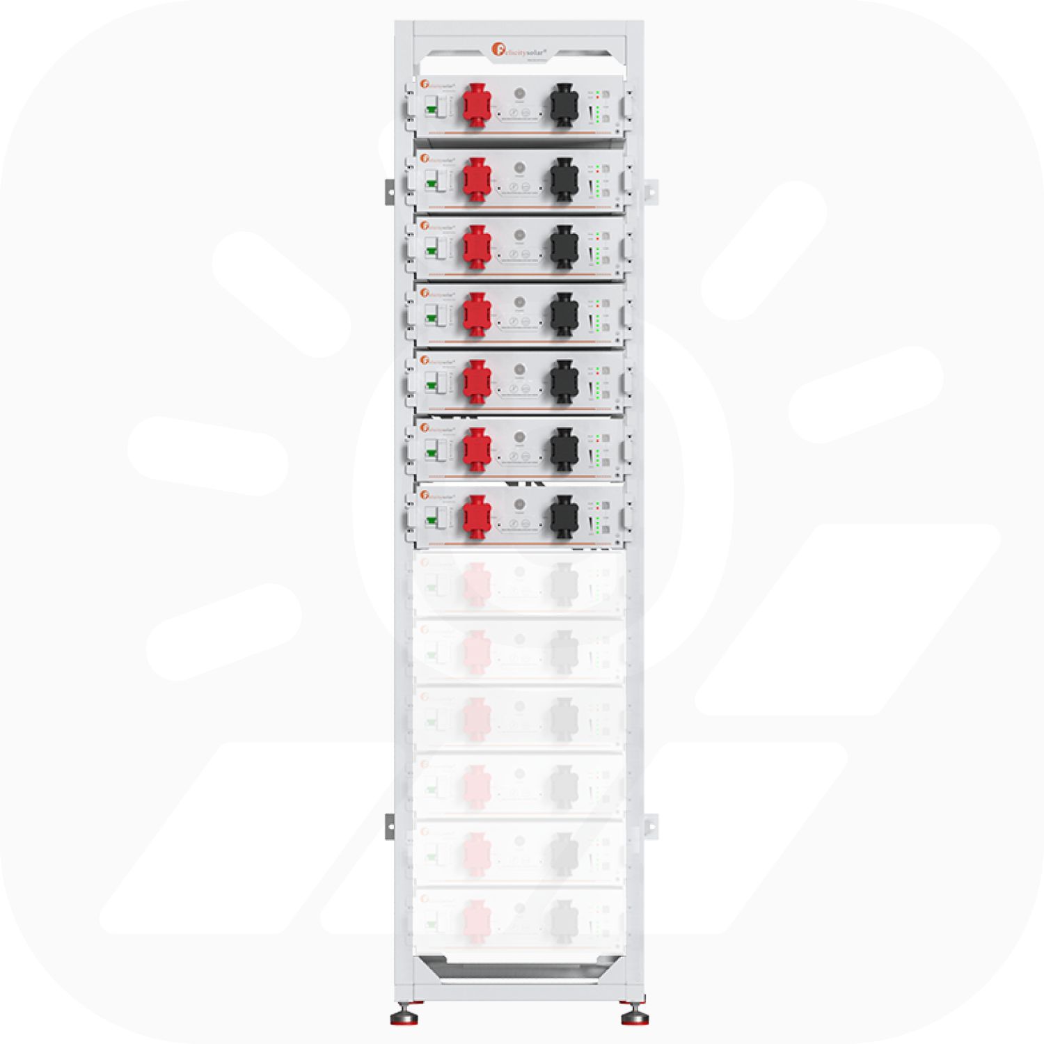 Felicity FLA48100UG1 Set – 35,84 kWh – Niedervolt Speicher inkl. Rack Felicity FLA48100UG1 Set – 35,84 kWh – Niedervolt Speicher inkl. Rack